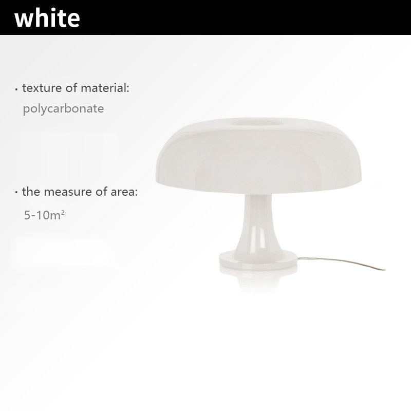 ZANDA-Led Mushroom Table Lamp for Hotel Bedroom Bedside Living Room Decoration Lighting Modern Minimalist Desk Lights